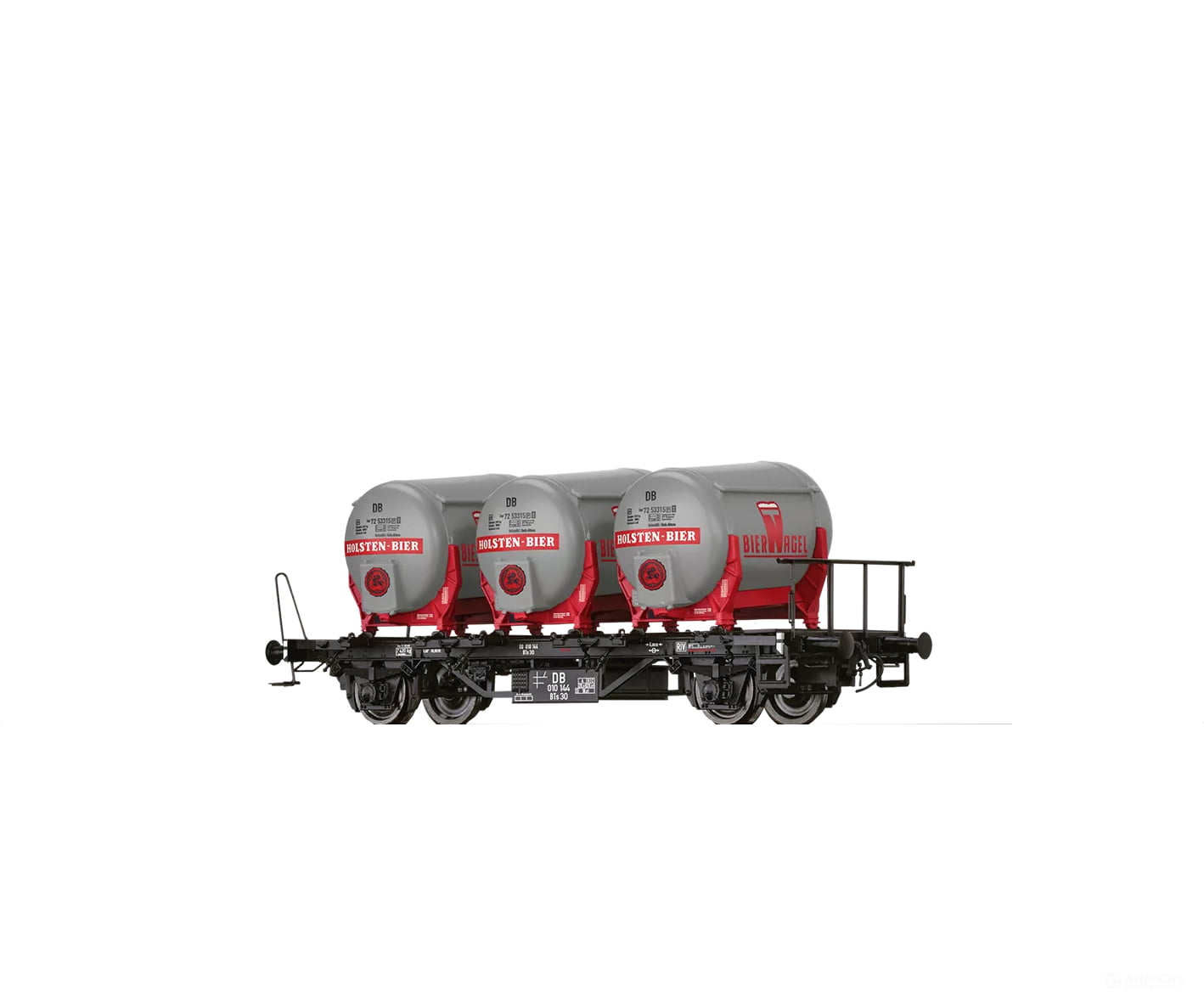Brawa 50605 Ho Container Wagon Bts 30 Of The Db Era Iii ’Holsten-Bier’ European Freight Cars