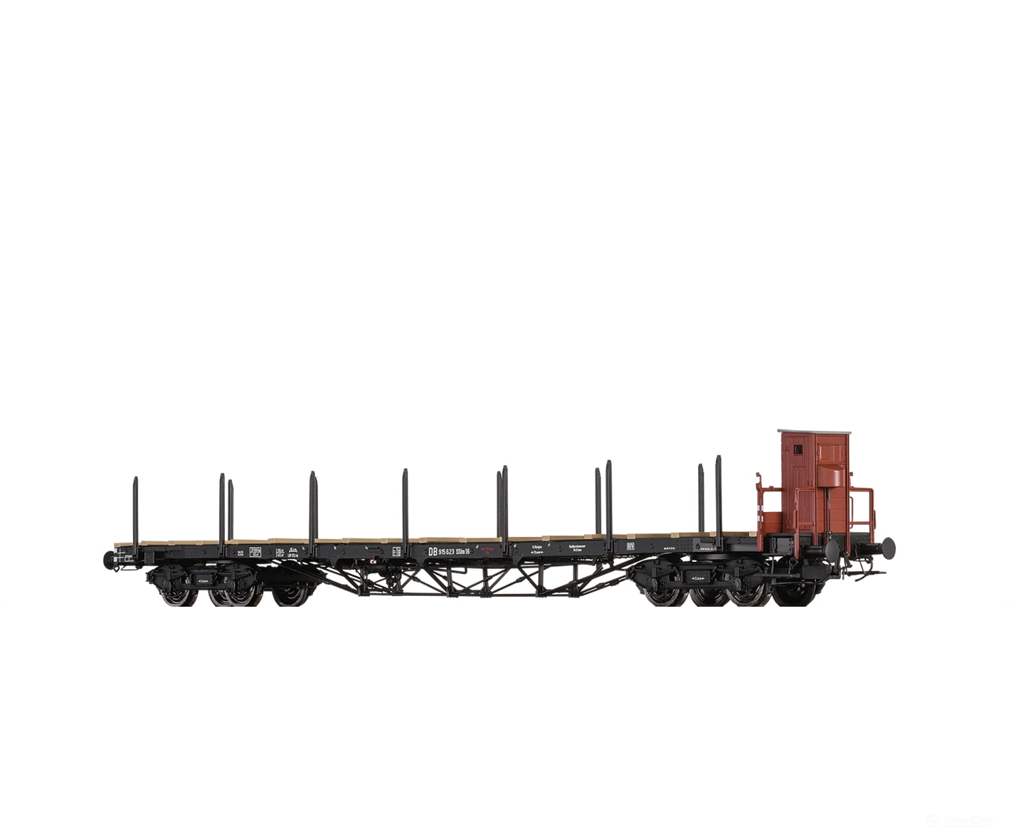 Brawa 50650 HO Heavy Duty Freight Car SSlm DB European Freight Cars