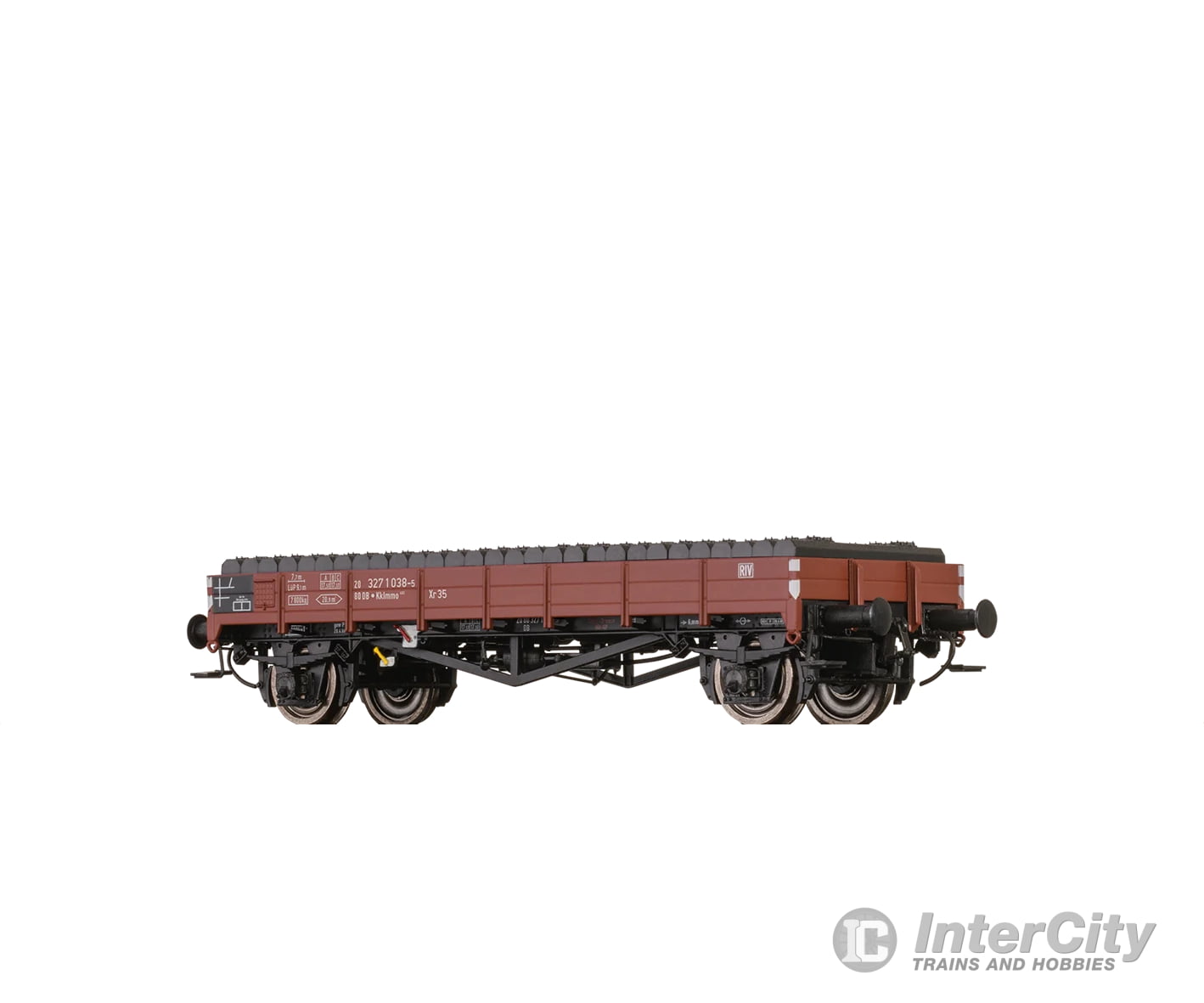Brawa 50888 Ho Flat Car Xr35 Db With Load ’Railway Sleeper’ European Freight Cars