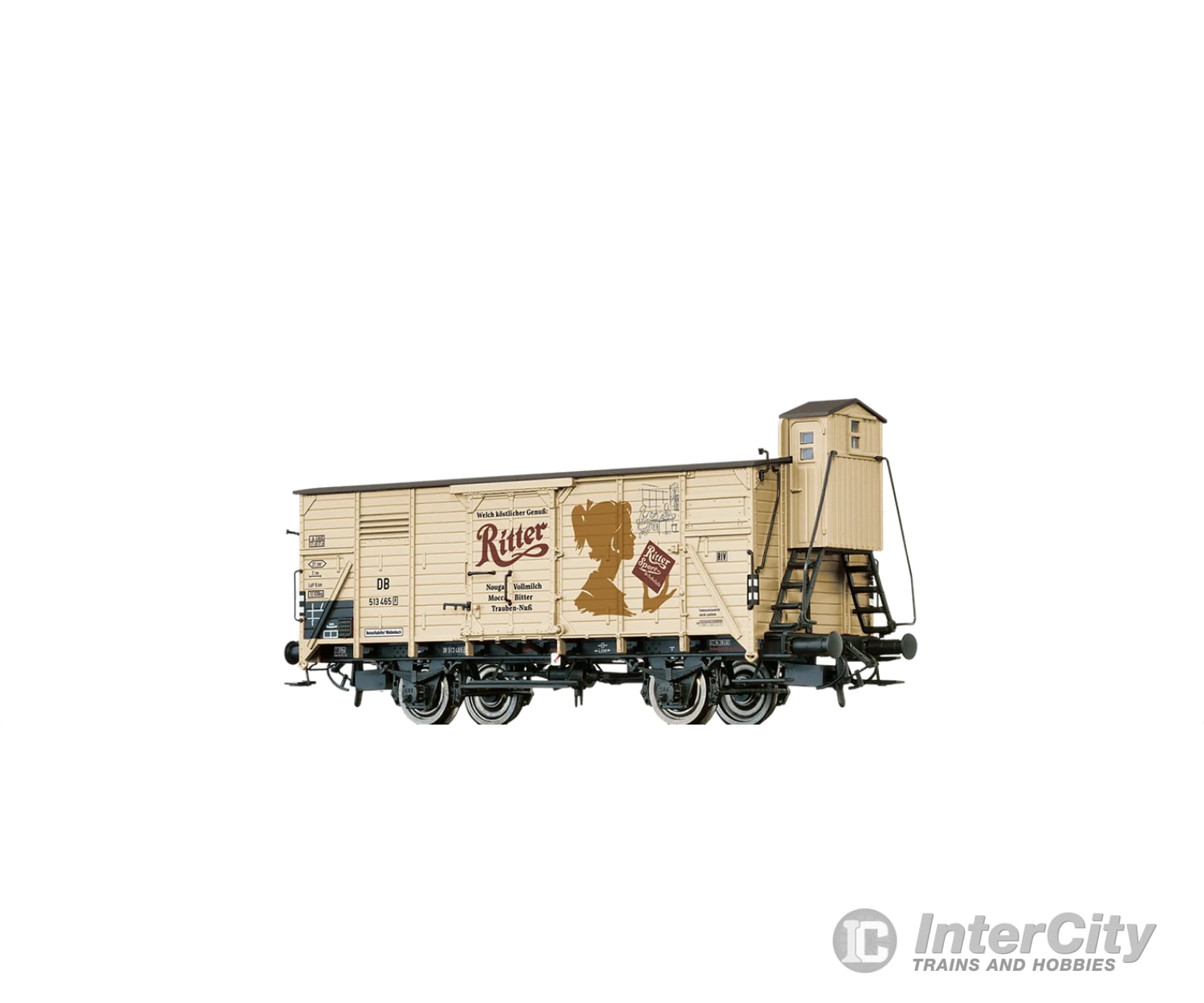 Brawa 50950 Ho Covered Freight Car G10 ’Ritter Sport’ Db European Cars