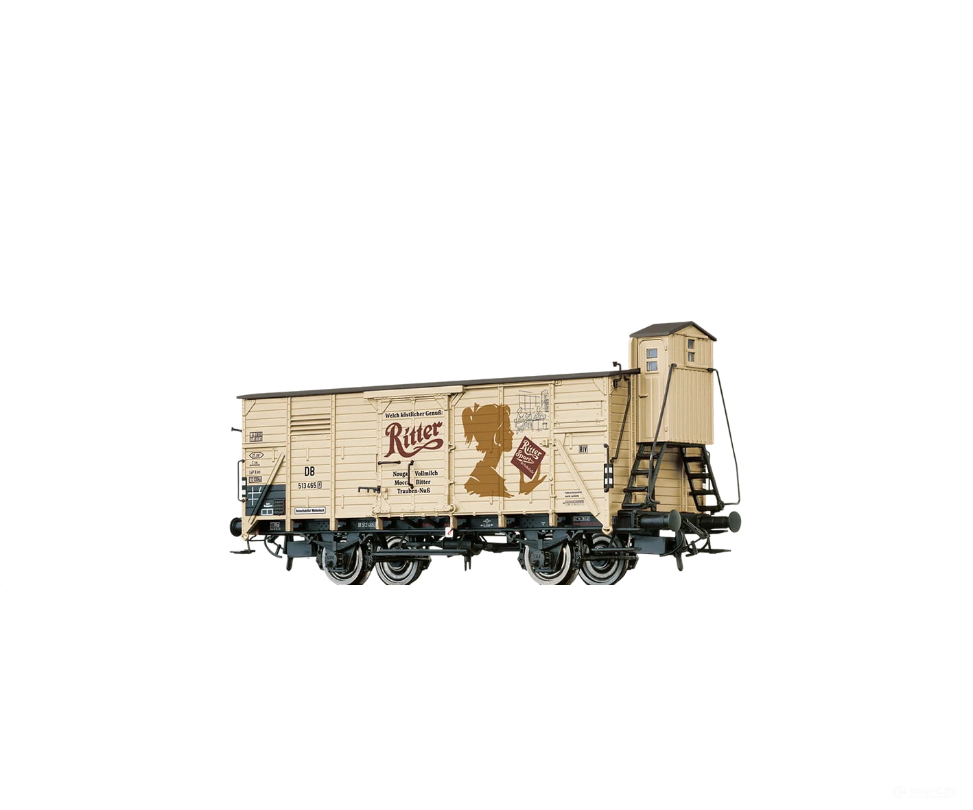Brawa 50950 Ho Covered Freight Car G10 ’Ritter Sport’ Db European Cars