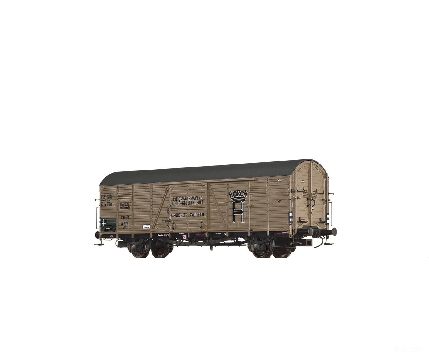 Brawa 50966 Ho Covered Freight Car Gltr ’Horch’ Drg European Cars