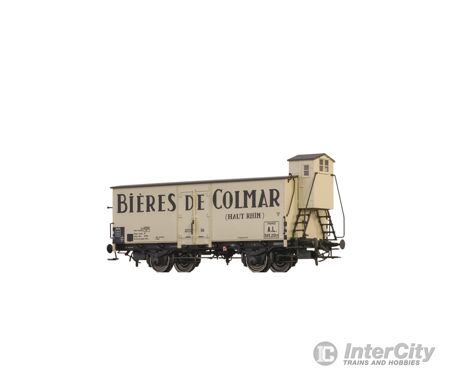 Brawa 51257 Ho Beer Car ’Bières De Colmar’ A.l. European Freight Cars