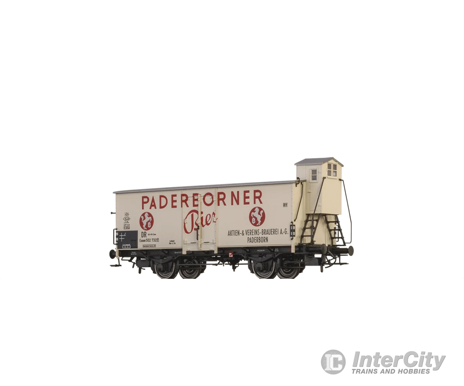 Brawa 51259 Ho Beer Car ’Paderborner Bier’ Dr Brit-Us-Zone European Freight Cars