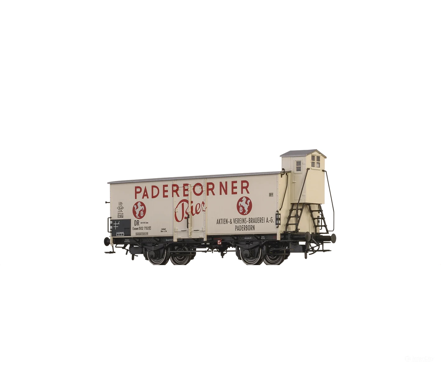 Brawa 51259 Ho Beer Car ’Paderborner Bier’ Dr Brit-Us-Zone European Freight Cars