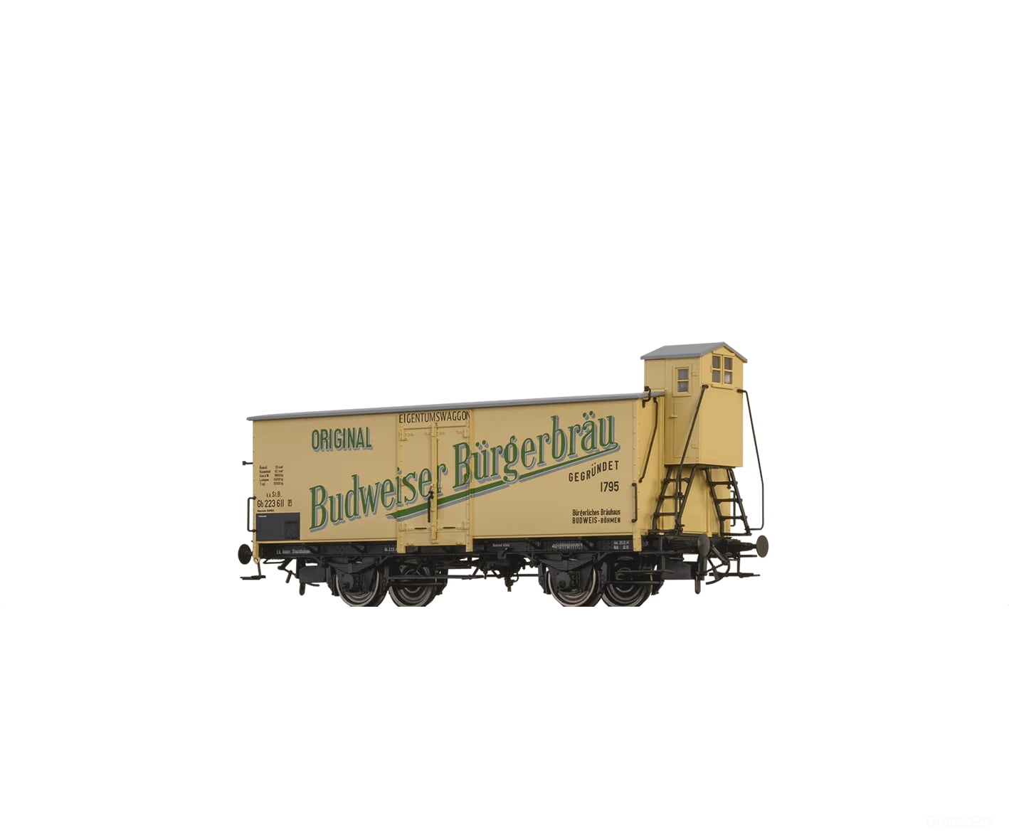 Brawa 51260 Ho Beer Car ’Budweiser Bürgerbräu’ K.k.st.b. European Freight Cars