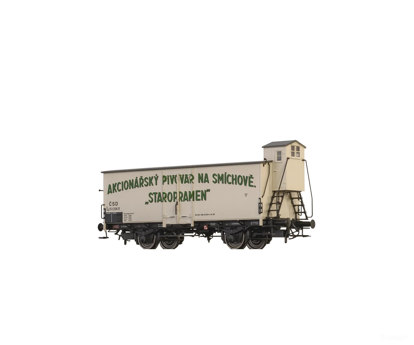 Brawa 51261 Ho Beer Car ’Staropramen’ Csd European Freight Cars
