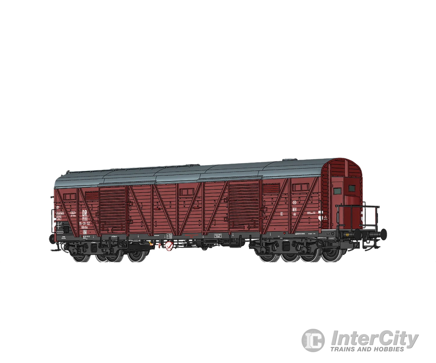 Brawa 51266 Ho Covered Freight Car Ggrhs Dr European Cars