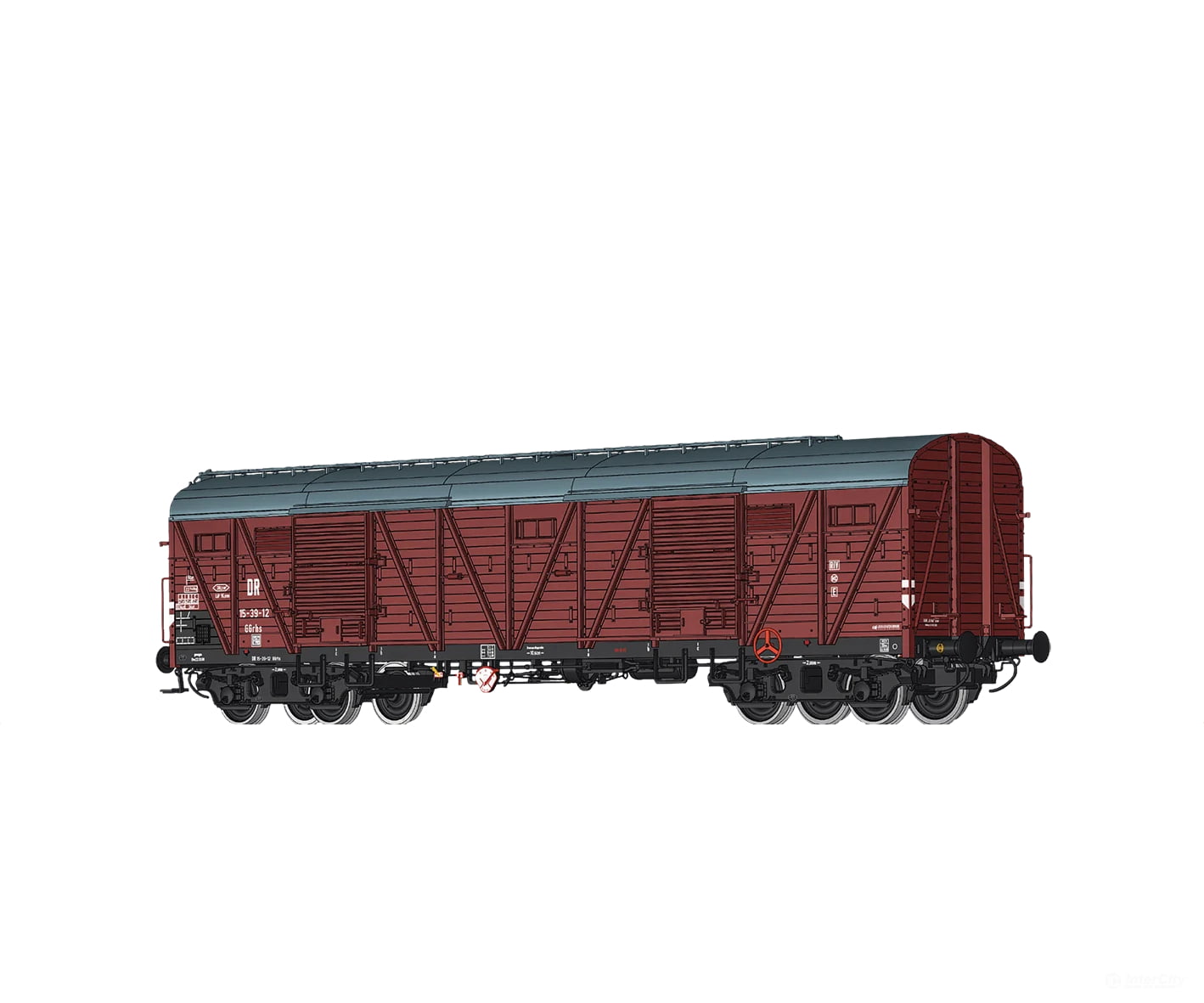 Brawa 51268 Ho Covered Freight Car Ggrhs Dr European Cars