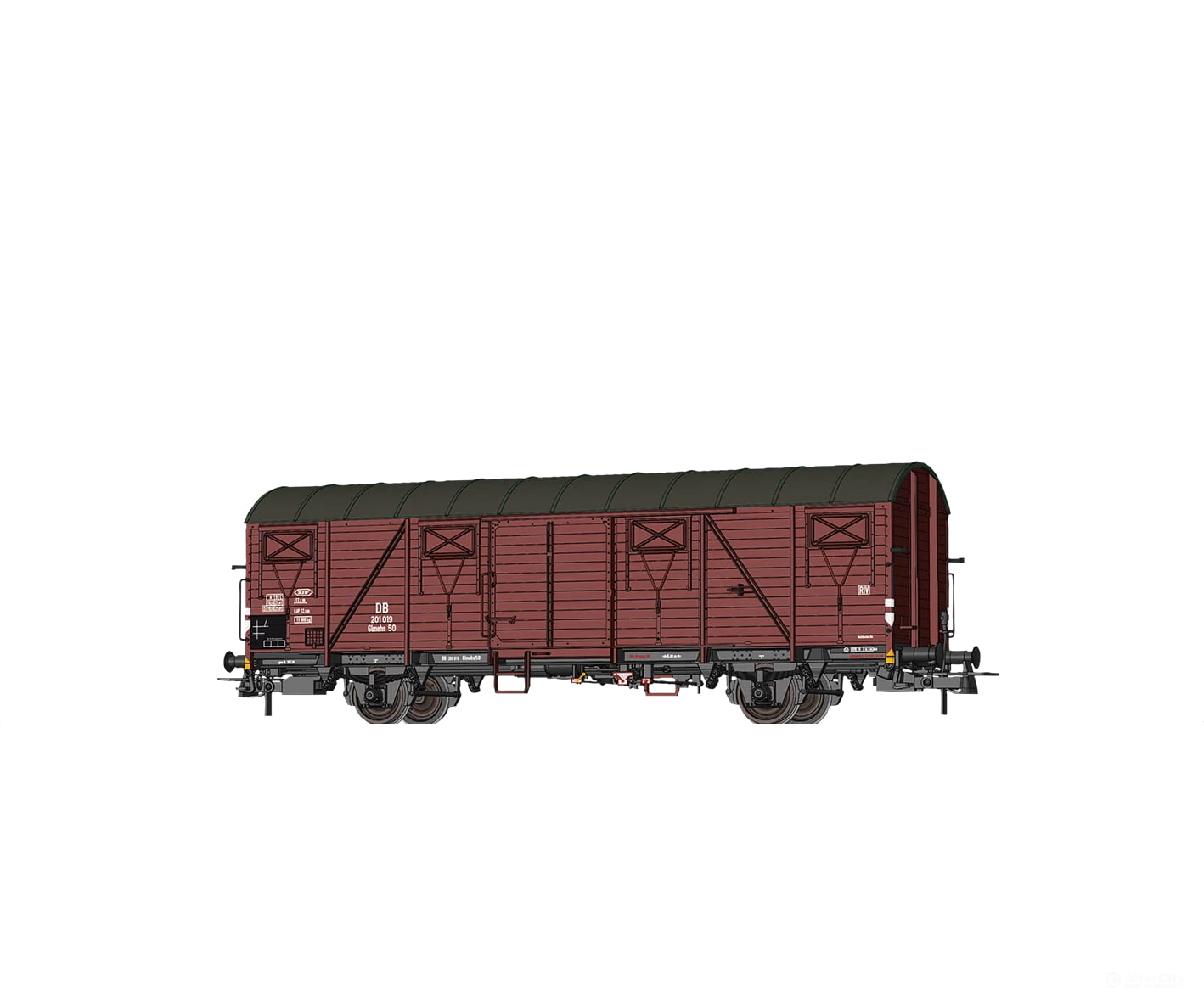 Brawa 51292 Ho Covered Freight Car Glmehs50 Db European Cars