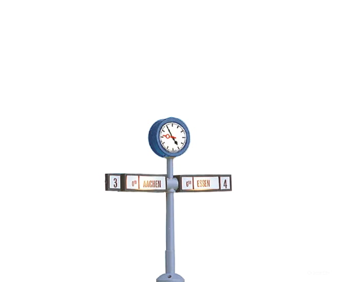 Brawa 5290 HO Platform Clock with Train Direction Signs Lights & Electronics
