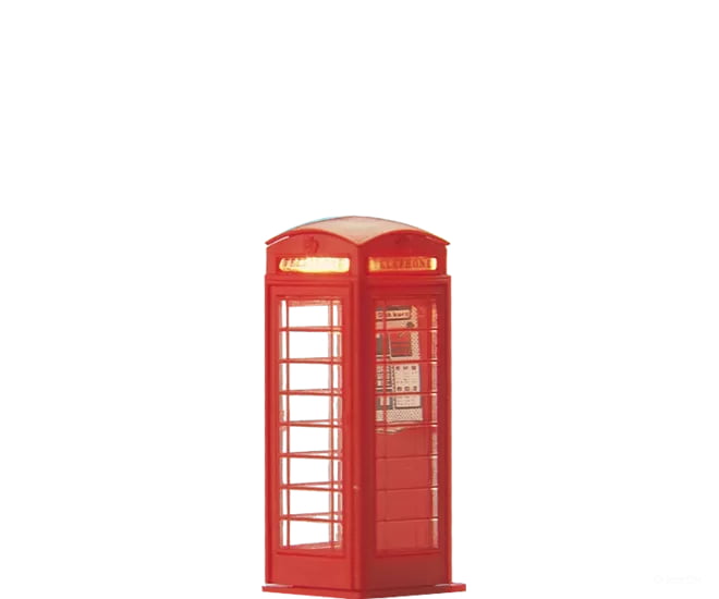 Brawa 5437 HO British Telephone Box Lights & Electronics