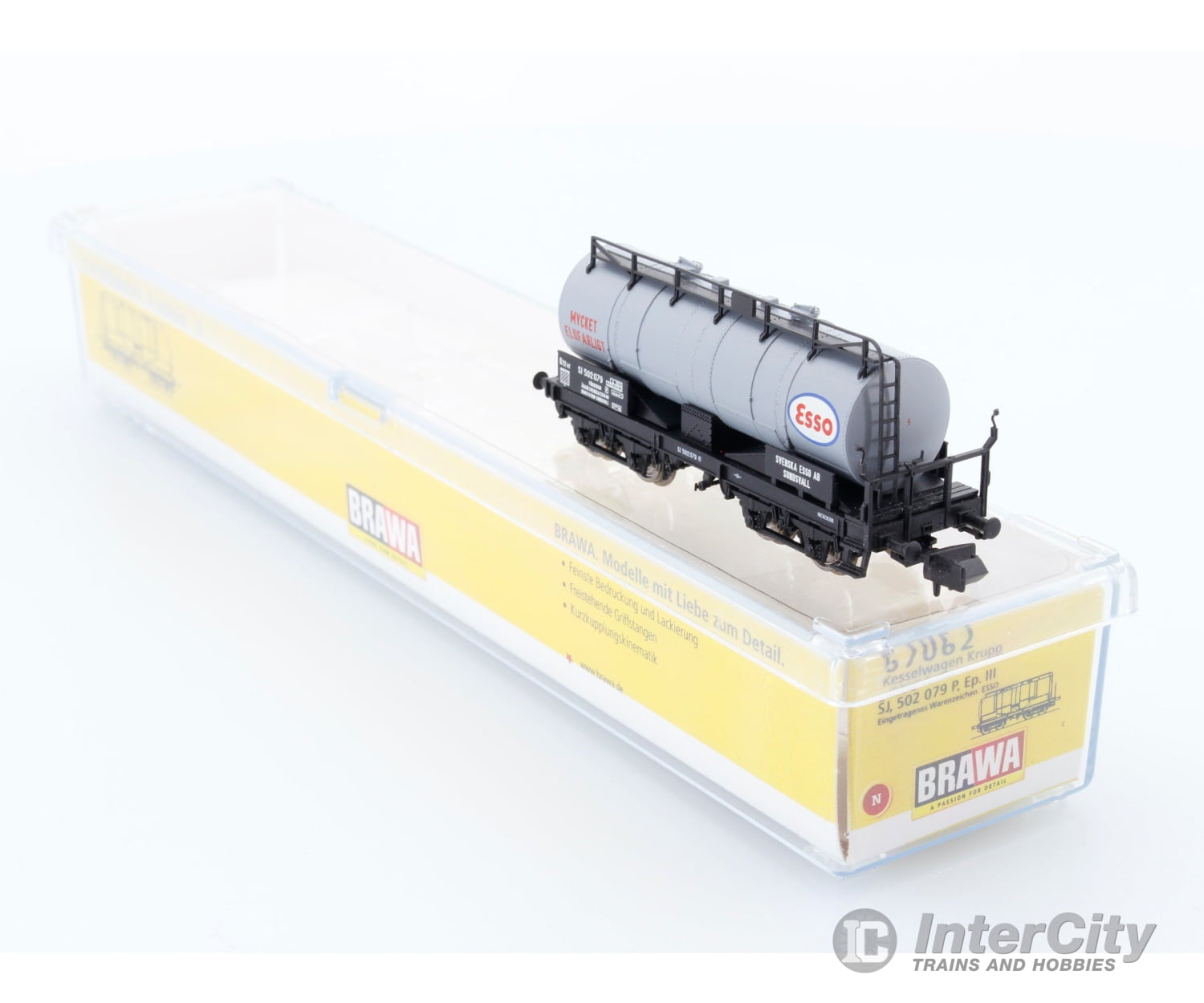 Brawa 67062 N Sj Tank Car ’Esso’ European Freight Cars