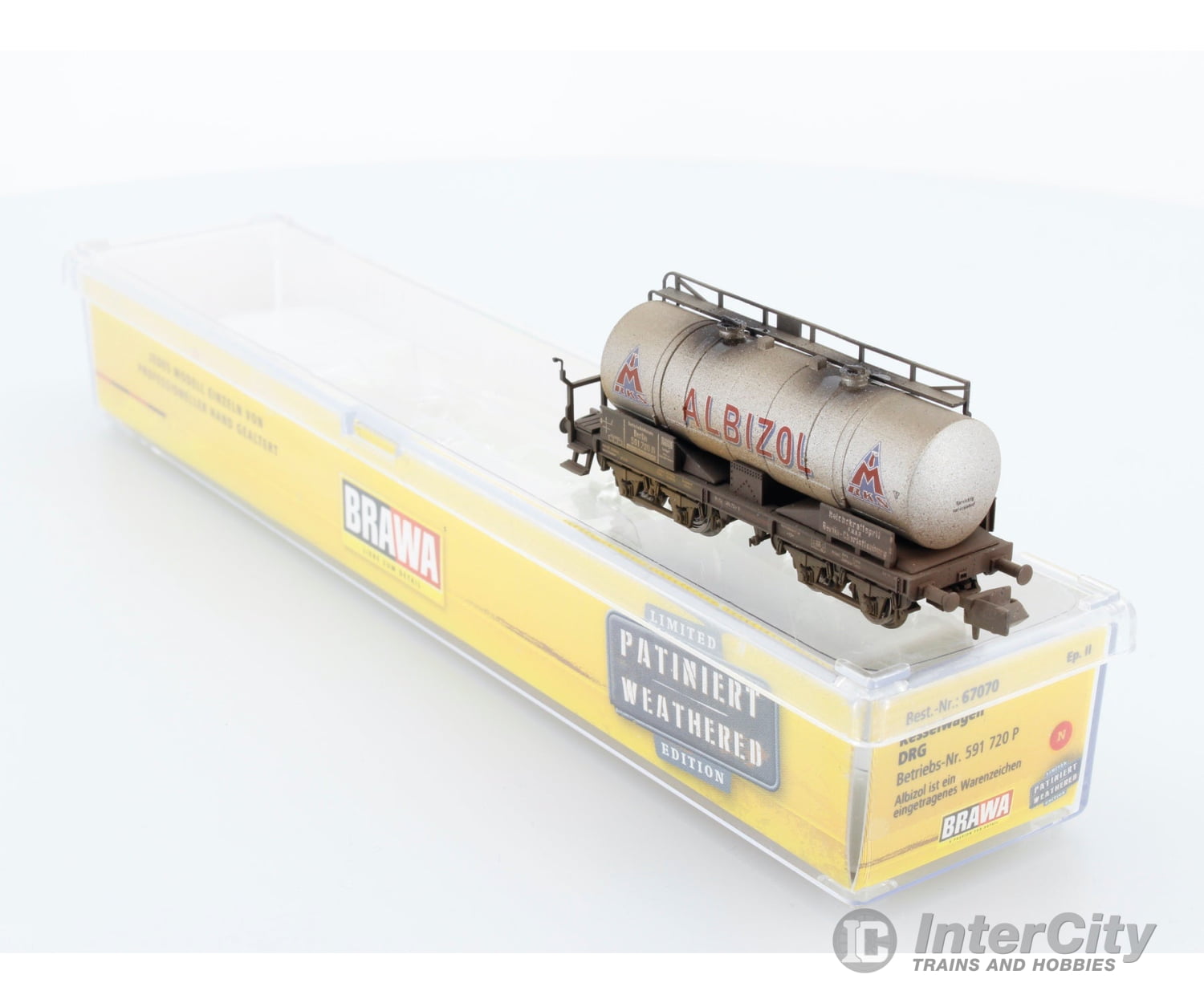 Brawa 67070 N Db ’Albizol’ Tank Car Weathered Edition European Freight Cars