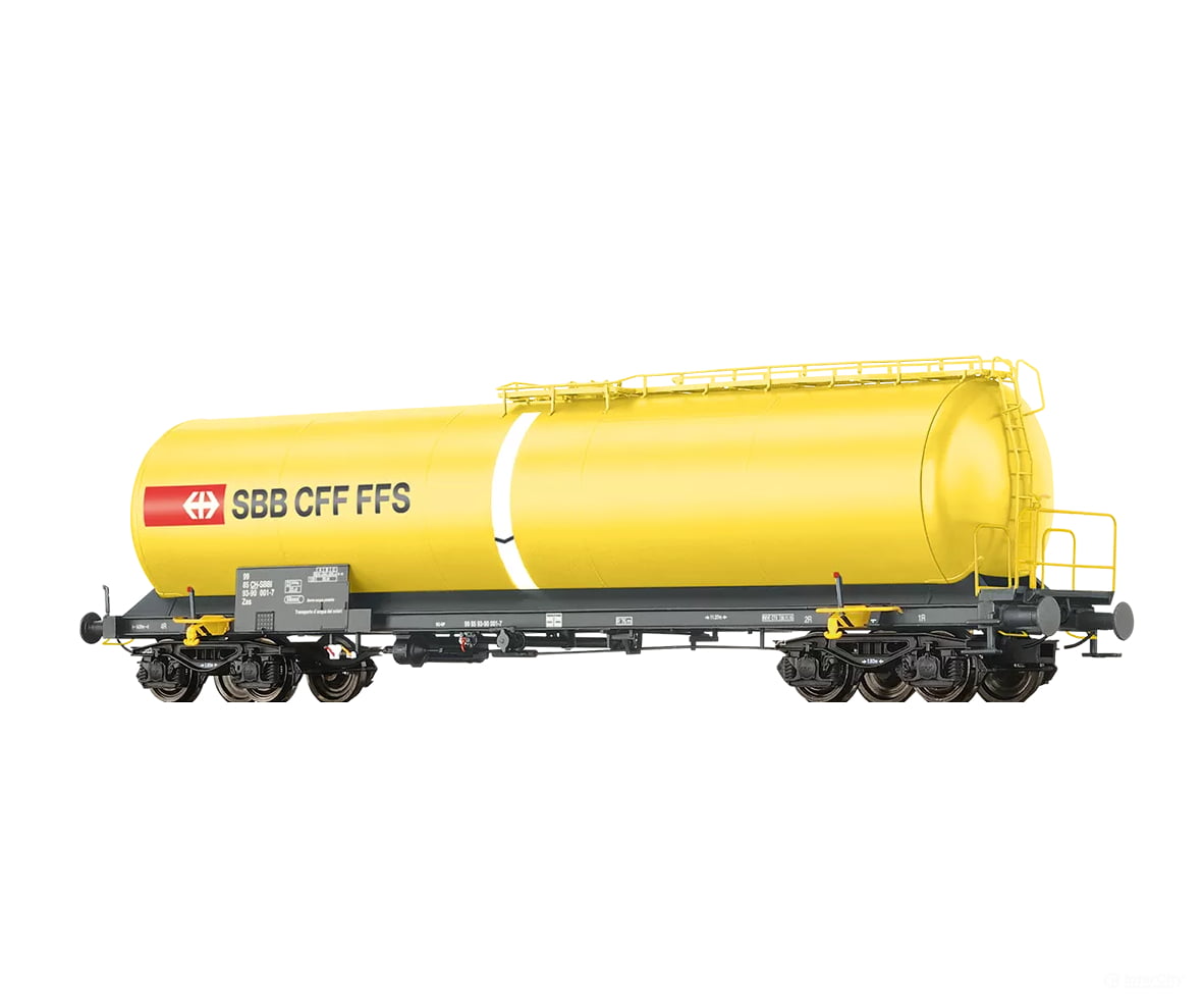 Brawa 67256 N Tank Car 4-Axle Uia ’Wasserwagen’ Sbb European Freight Cars