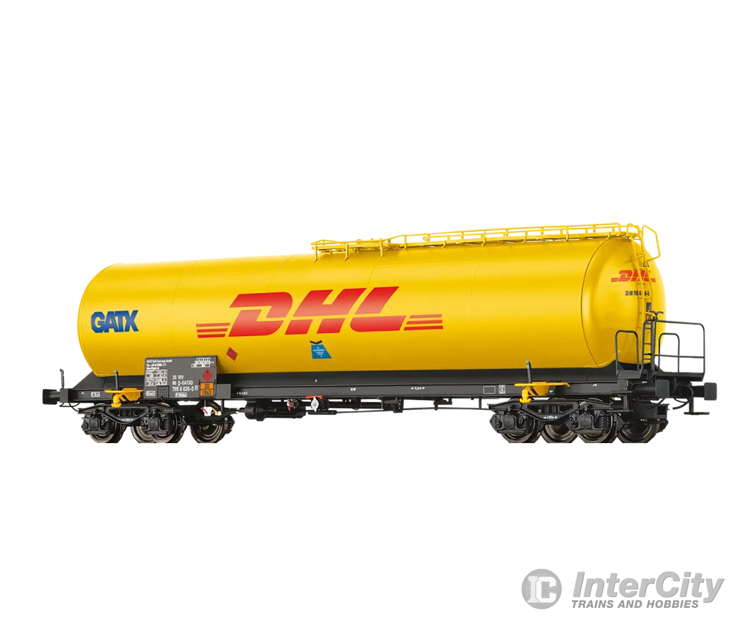 Brawa 67260 N Tank Car 4-Axle Uia ’Dhl’ Gatx European Freight Cars