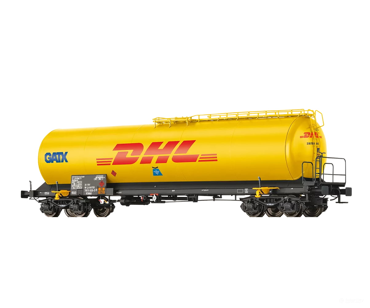 Brawa 67260 N Tank Car 4-Axle Uia ’Dhl’ Gatx European Freight Cars