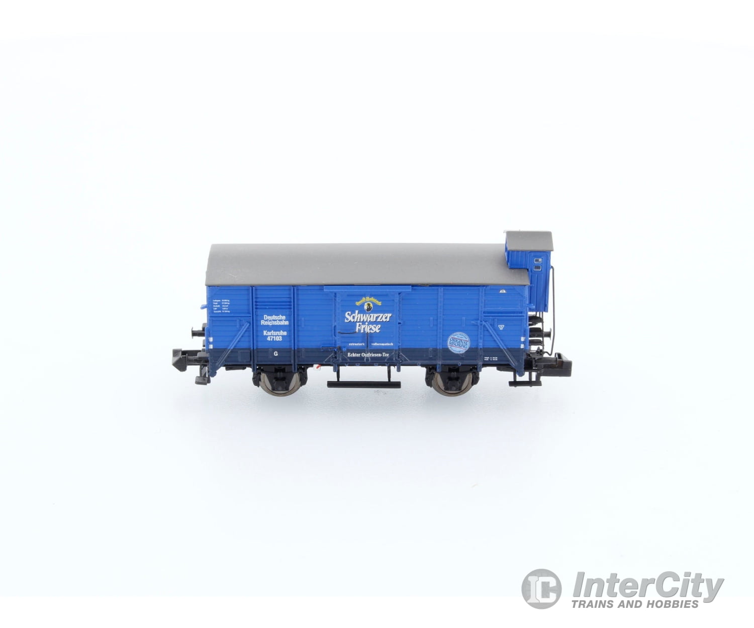 Brawa 67463 N Drg Covered Wagon W. Brake Cab ’Schwarzer Friese’ European Freight Cars