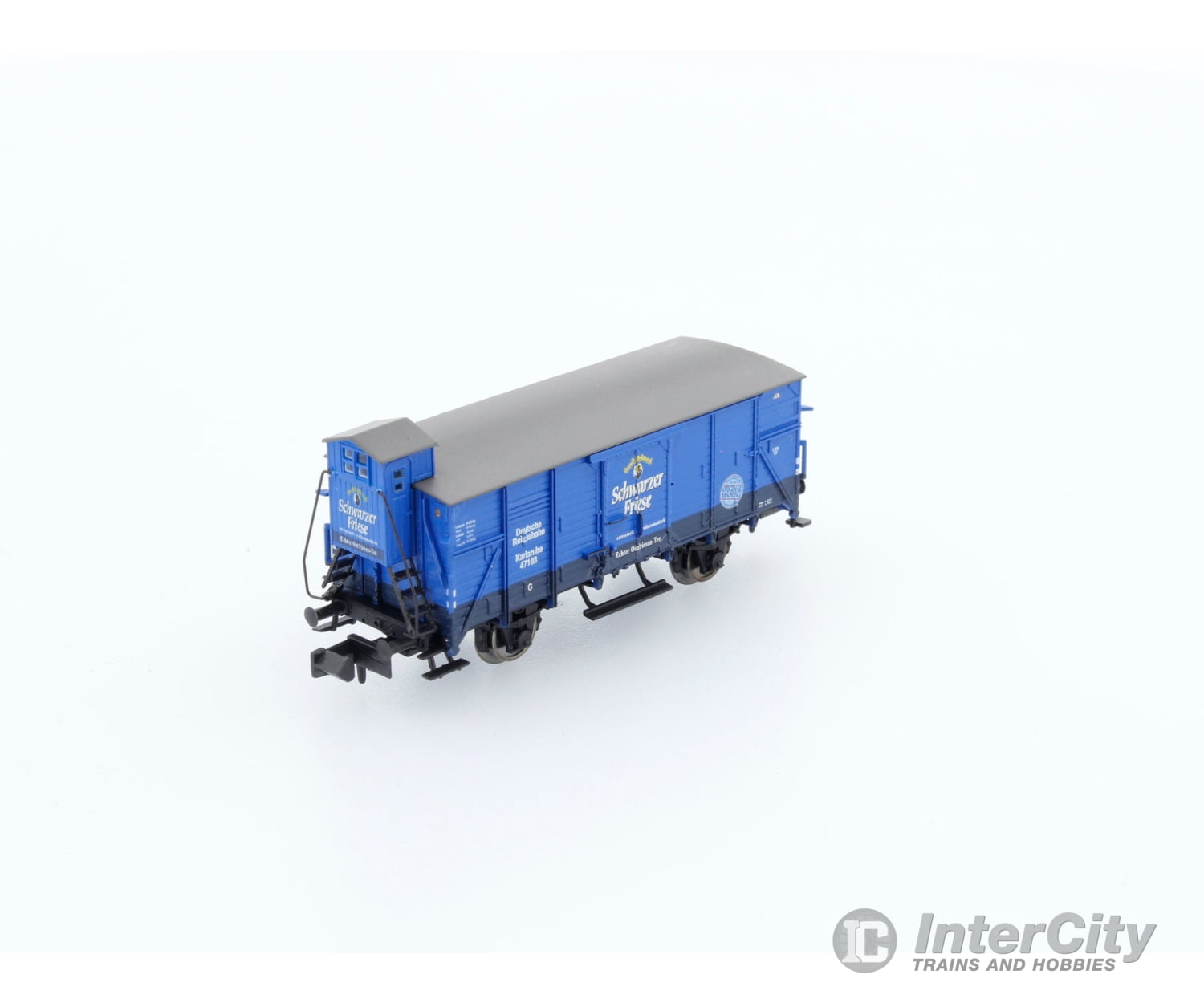 Brawa 67463 N Drg Covered Wagon W. Brake Cab ’Schwarzer Friese’ European Freight Cars