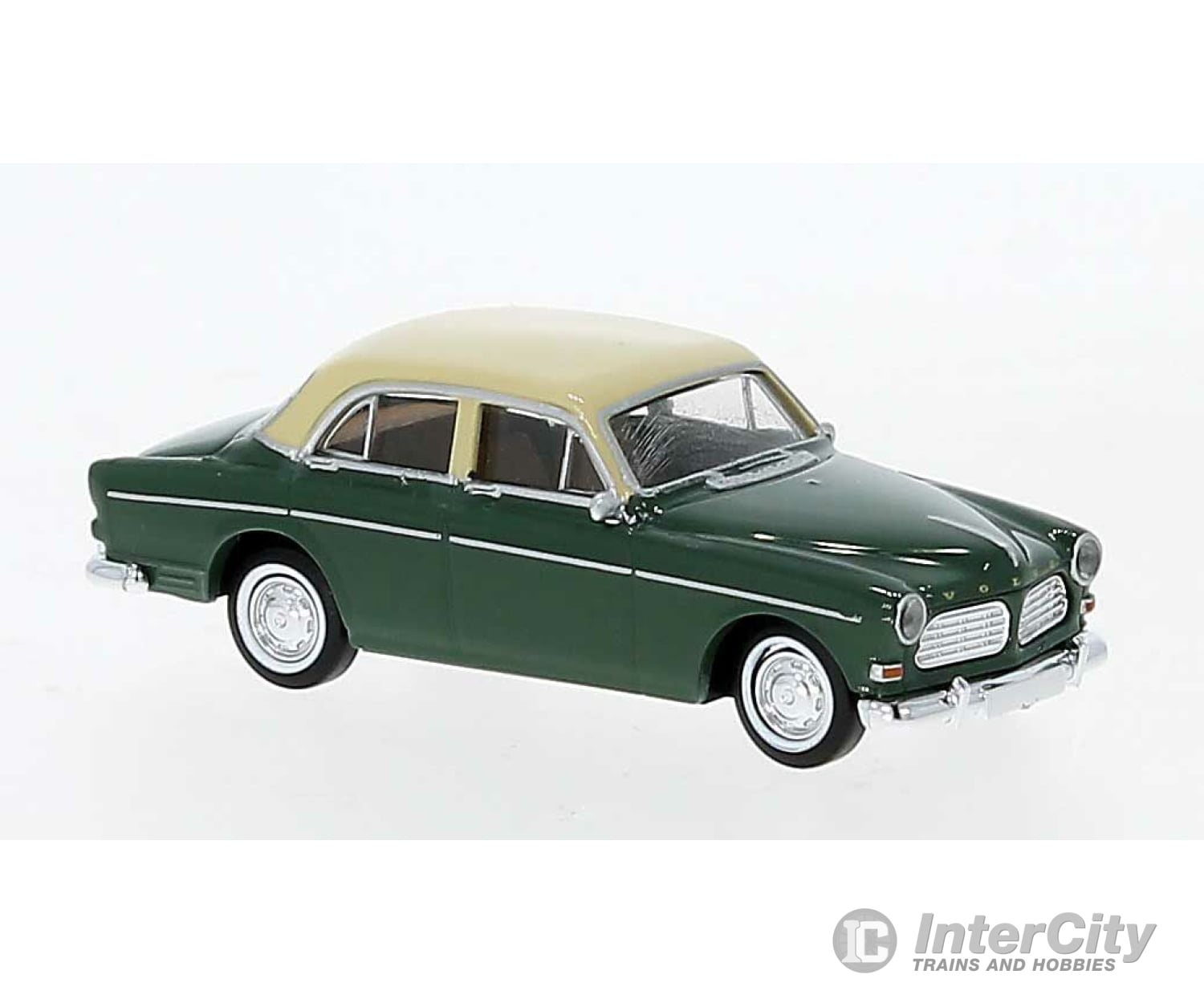 Brekina Ho 29228 1956-1969 Volvo Series 120 Amazon 4-Door - Assembled -- Green Ivory Cars & Trucks