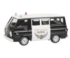 Brekina Ho 34310 1964 Dodge A 100 Passenger Van - Assembled -- State Highway Patrol (Black White)