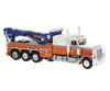 Brekina HO 86277 Peterbilt 359 Heavy-Duty Tow Truck - Assembled - Suburban (orange blue white) Cars & Trucks