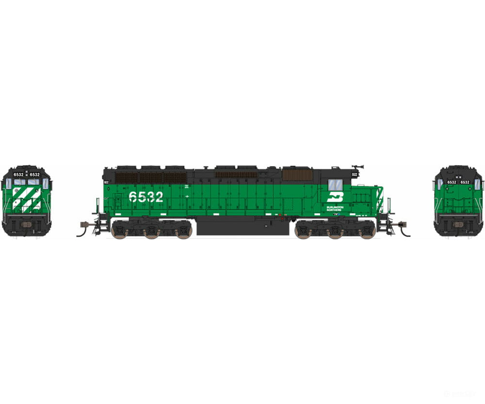 Broadway Limited 4285 Ho Emd Sd45 Low-Nose W/Sound & Dcc - Paragon4(Tm) -- Burlington Northern #6538