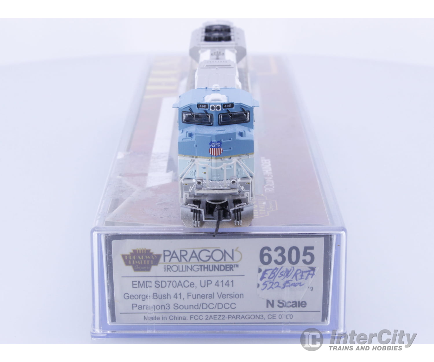 Broadway Limited 6305 N EMD SD70ACe George Bush 41 Funeral Version Union Pacific (UP) 4141 DCC & Sound Locomotives