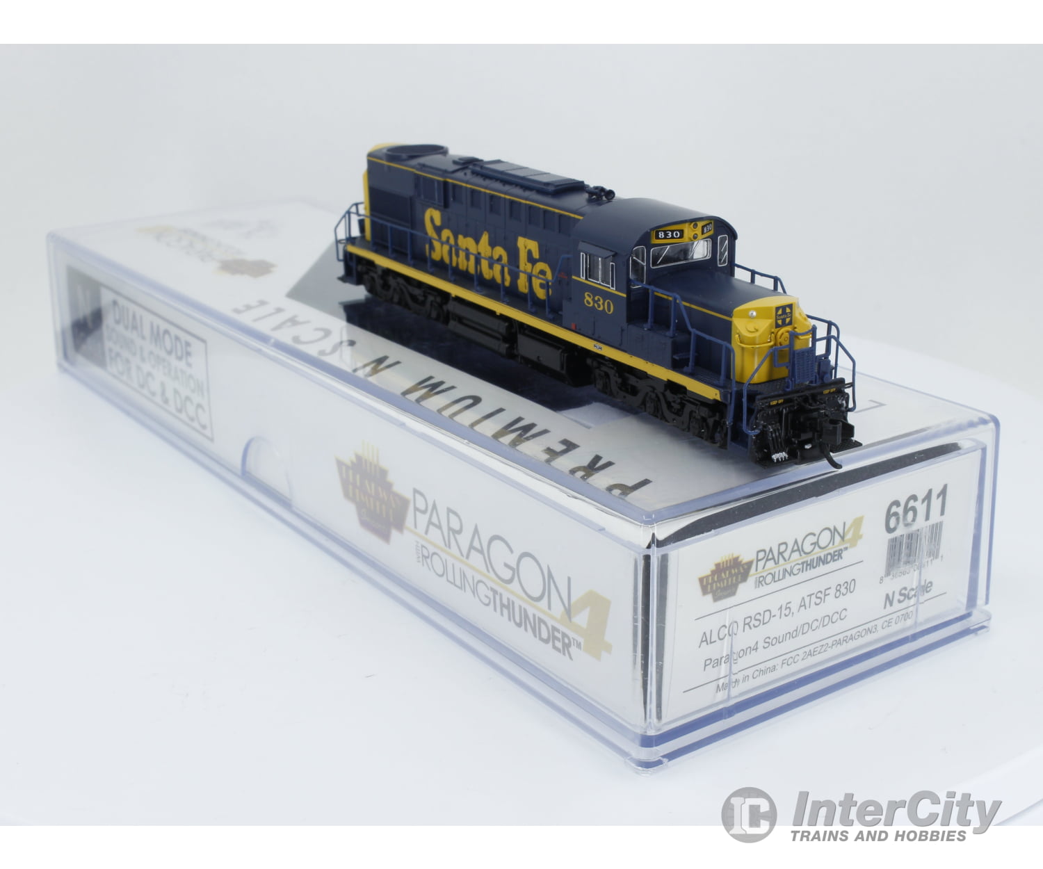 Broadway Limited 6611 N Alco Rsd-15 Atsf 830 Paragon4 Dual Dc & Dcc Locomotive Santa Fe (Sf) Analog