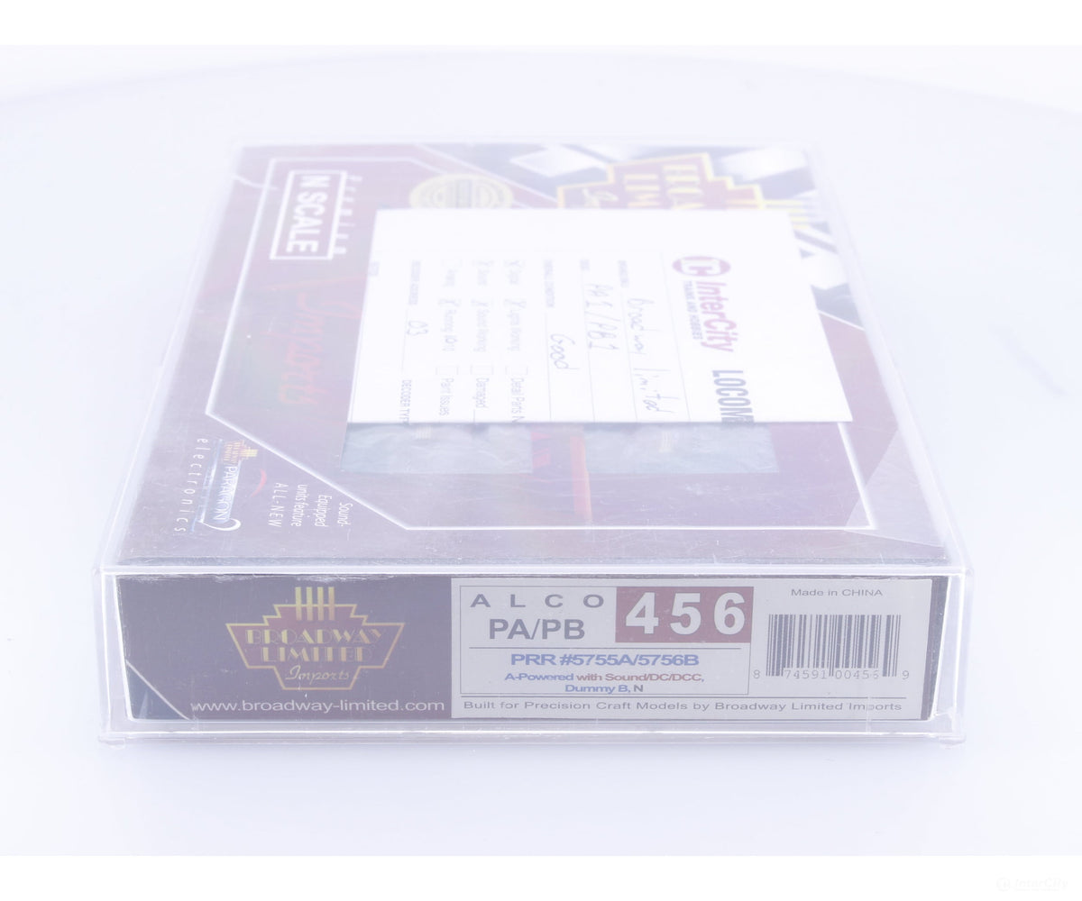 Broadway Limited Imports 456 N Alco PA/PB Diesel Locomotives Pennsylvania Railroad (PRR) 5755/5756 DCC & Sound