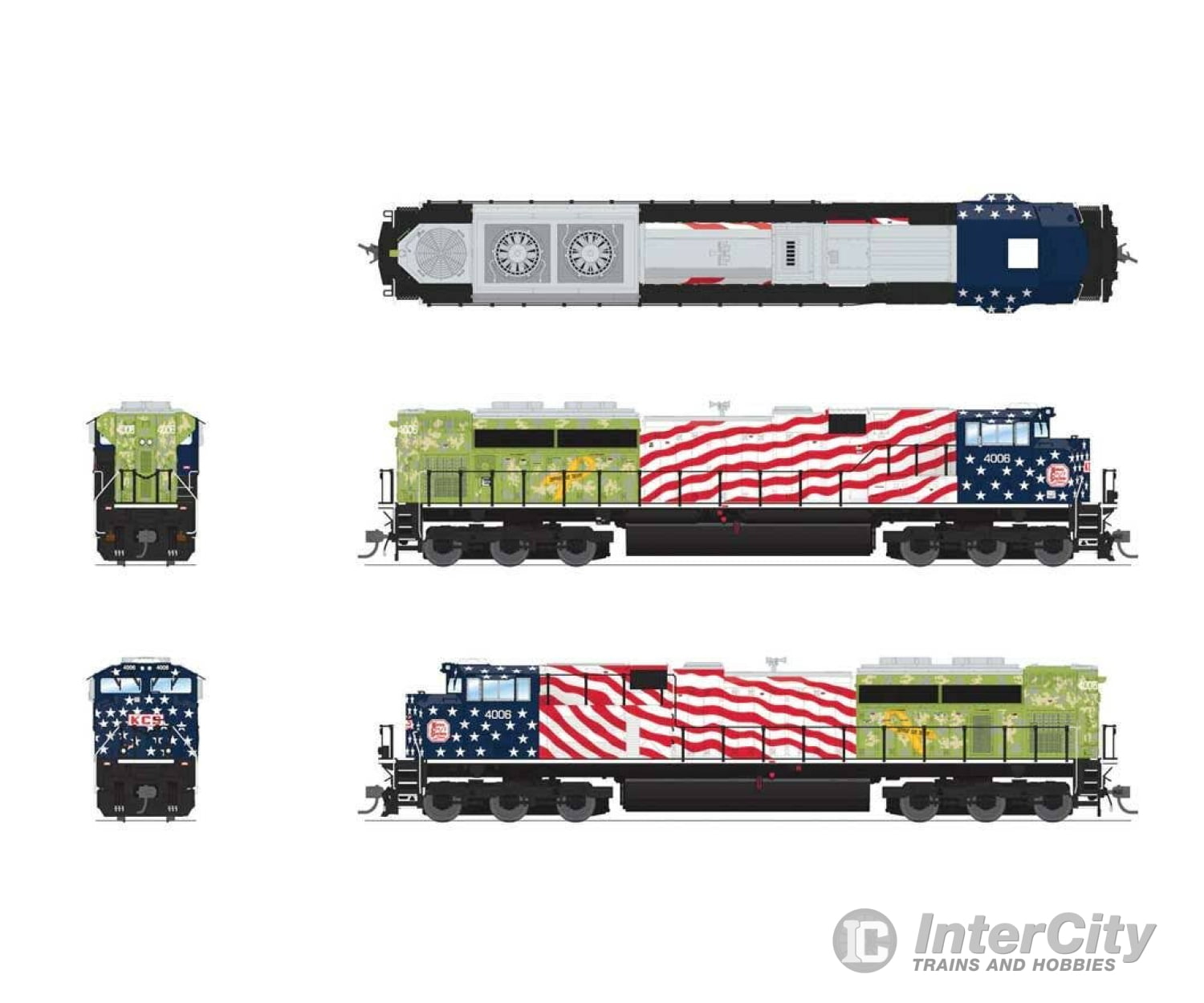 Broadway Limited Imports Ho 8678 Emd Sd70Ace - Sound Dcc And Smoke Paragon4(Tm) Kansas City