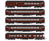 Broadway Limited Imports HO 8965 PRR 5-Car Set - PB70 Combine 3 P70Coach Z74D Business Observation Set - RTR