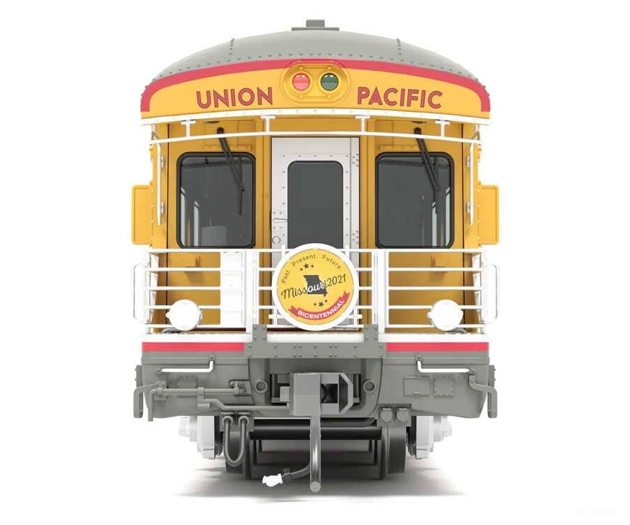 Broadway Limited Imports HO 9017 Business Car Observation UP #119 - Union Pacific #119 Kenefick (Armour Yellow gray red