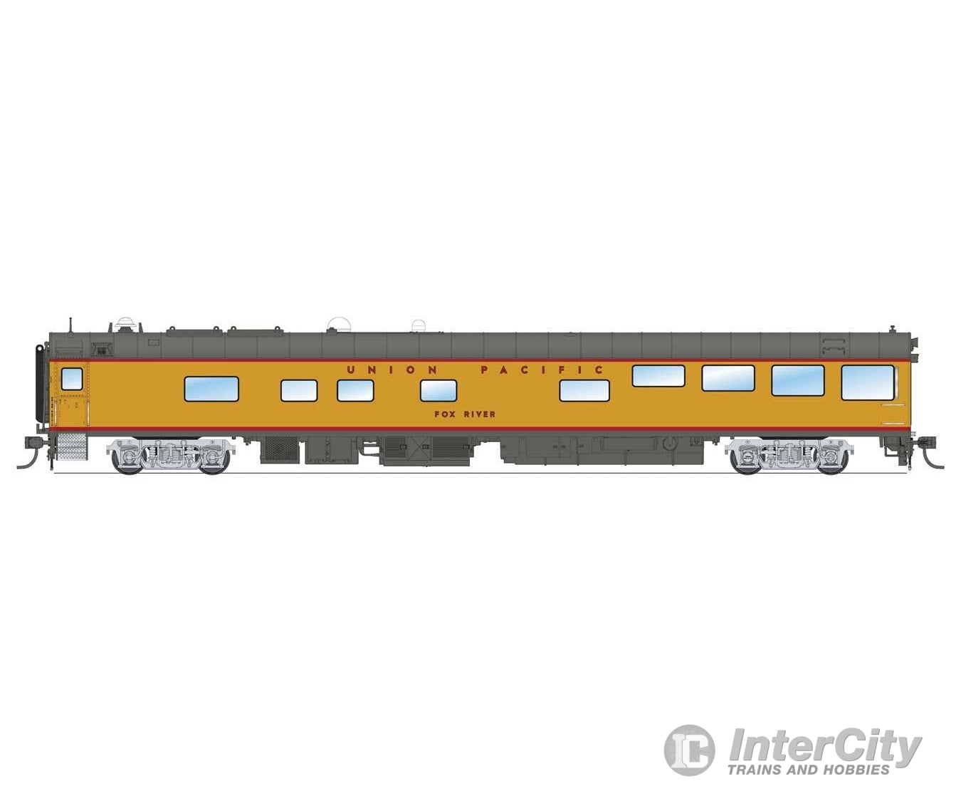 Broadway Limited Imports HO 9105 Track Inspection Theater Car - Union Pacific ’Fox River’ (1995-2006 Scheme; Armour