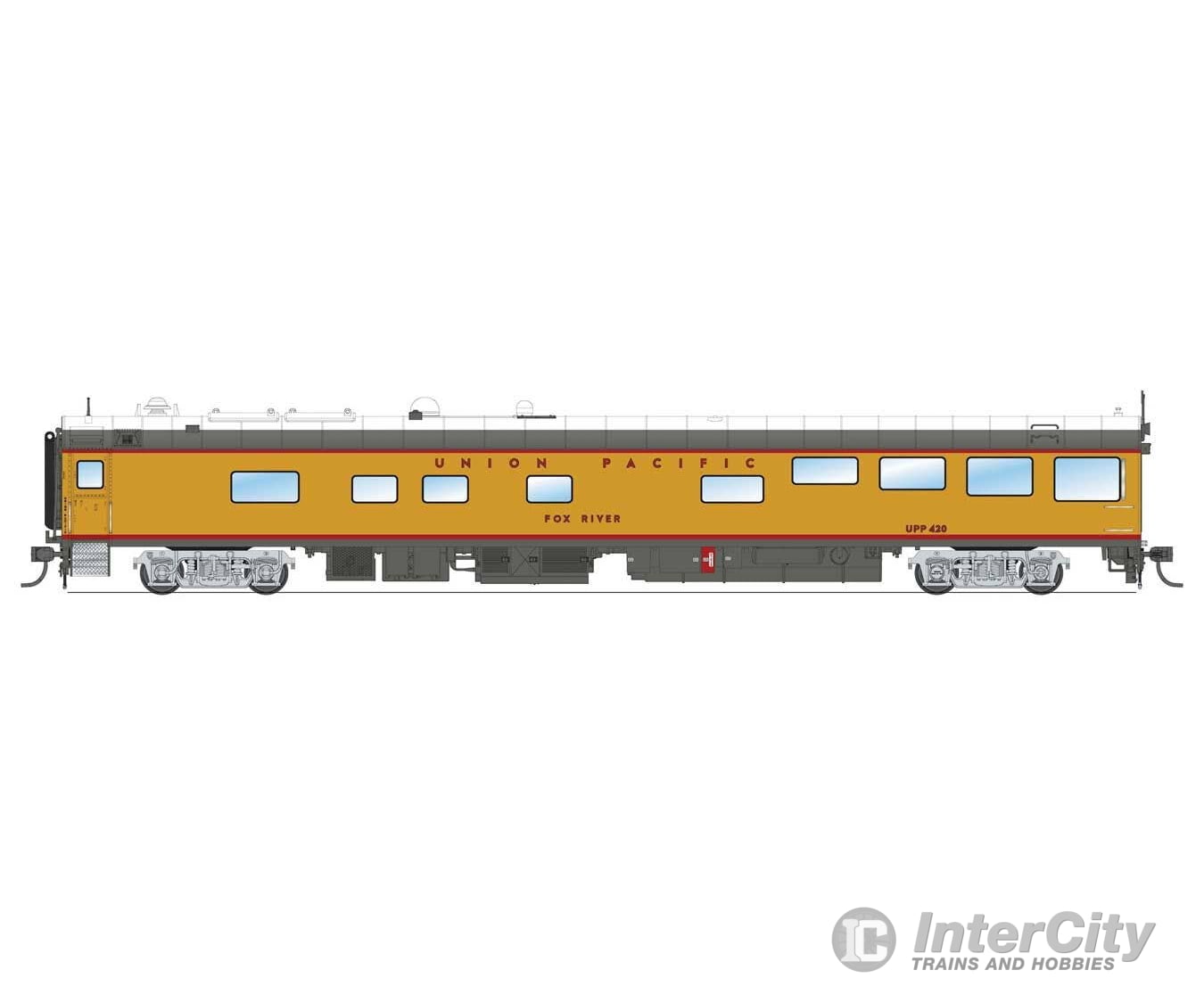 Broadway Limited Imports HO 9106 Track Inspection Theater Car - Union Pacific ’Fox River’ (2006-2020s Scheme; Armour