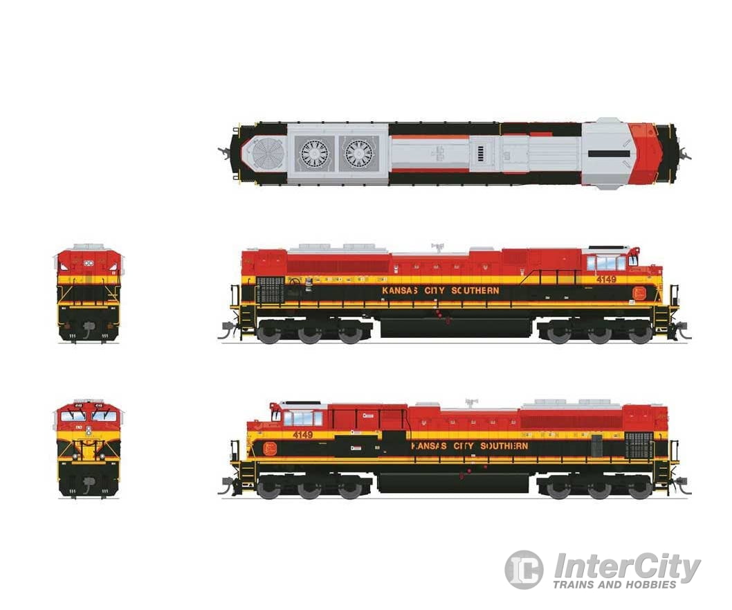 Broadway Limited Imports HO 9765 EMD SD70ACe - Sound DCC and Smoke - Paragon4(TM) - Kansas City Southern #4156 (red