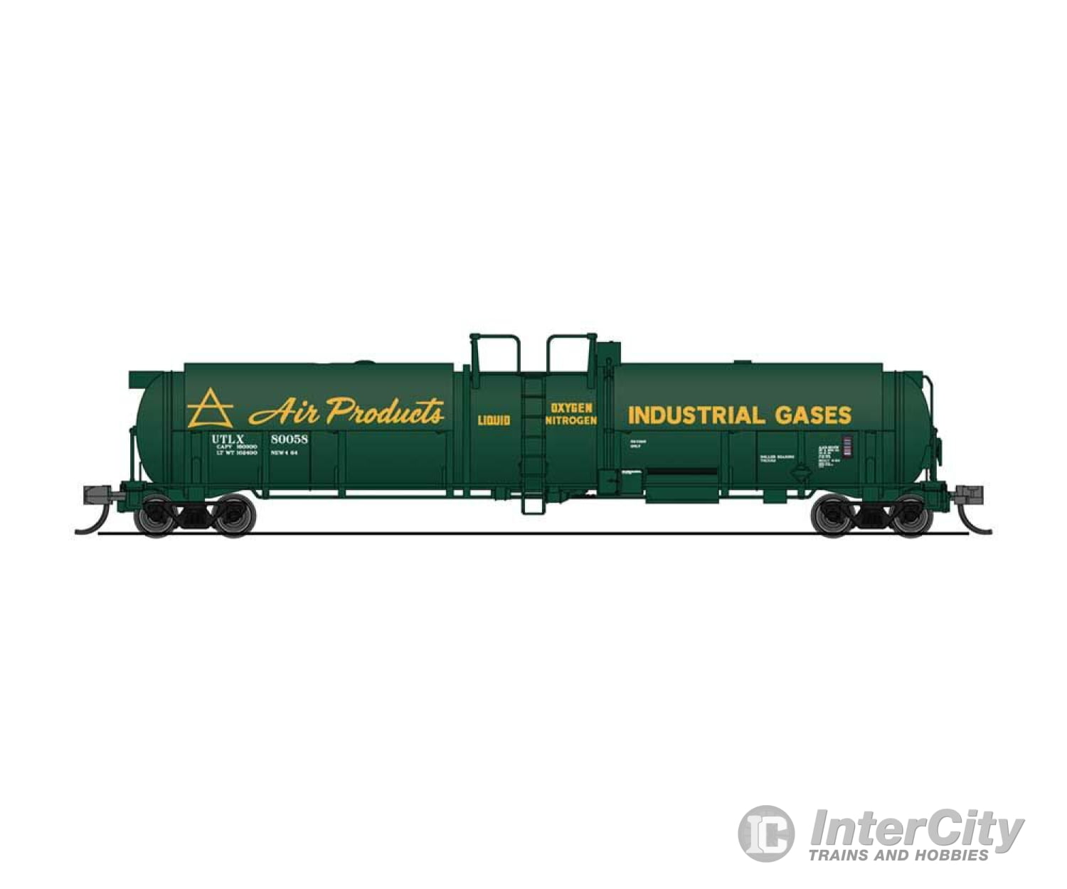 Broadway Limited Imports N 3830 High-Capacity Cryogenic Tank Car - Ready To Run -- Air Products