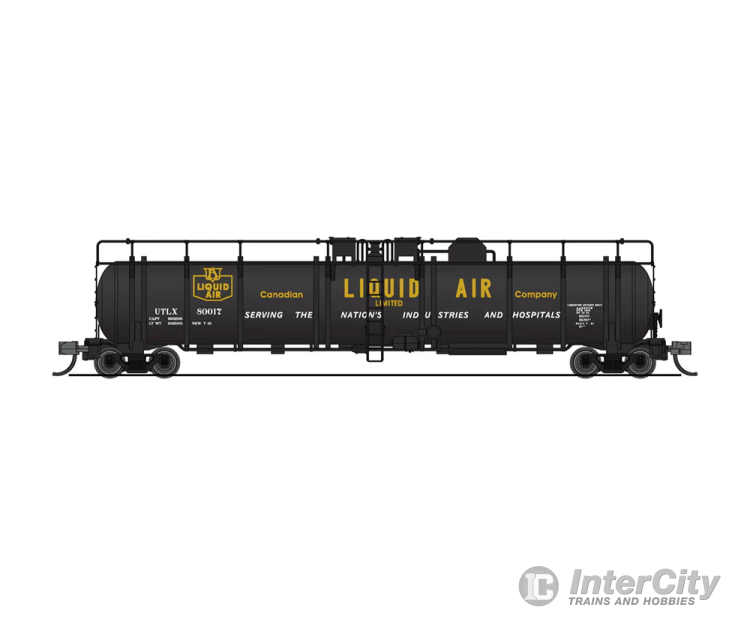 Broadway Limited Imports N 3832 Scale #3832 Cryogenic Tank Car - Canadian Liquid Air Freight Cars