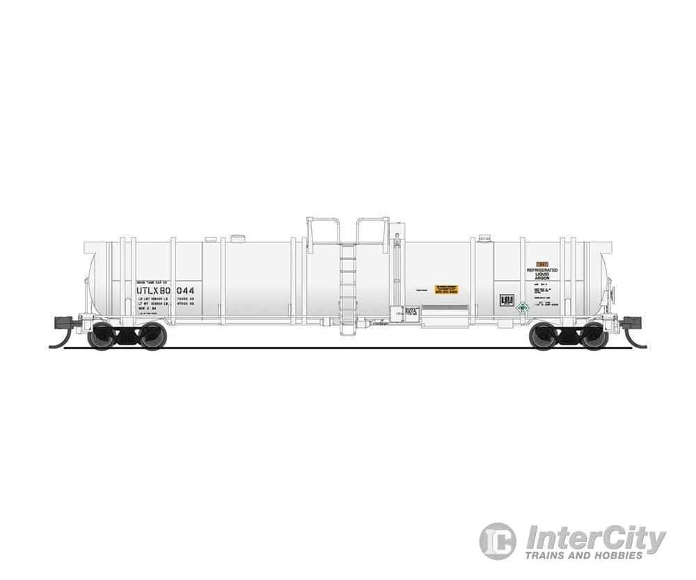 Broadway Limited Imports N 3834 High-Capacity Cryogenic Tank Car - Ready To Run -- Utlx (White)