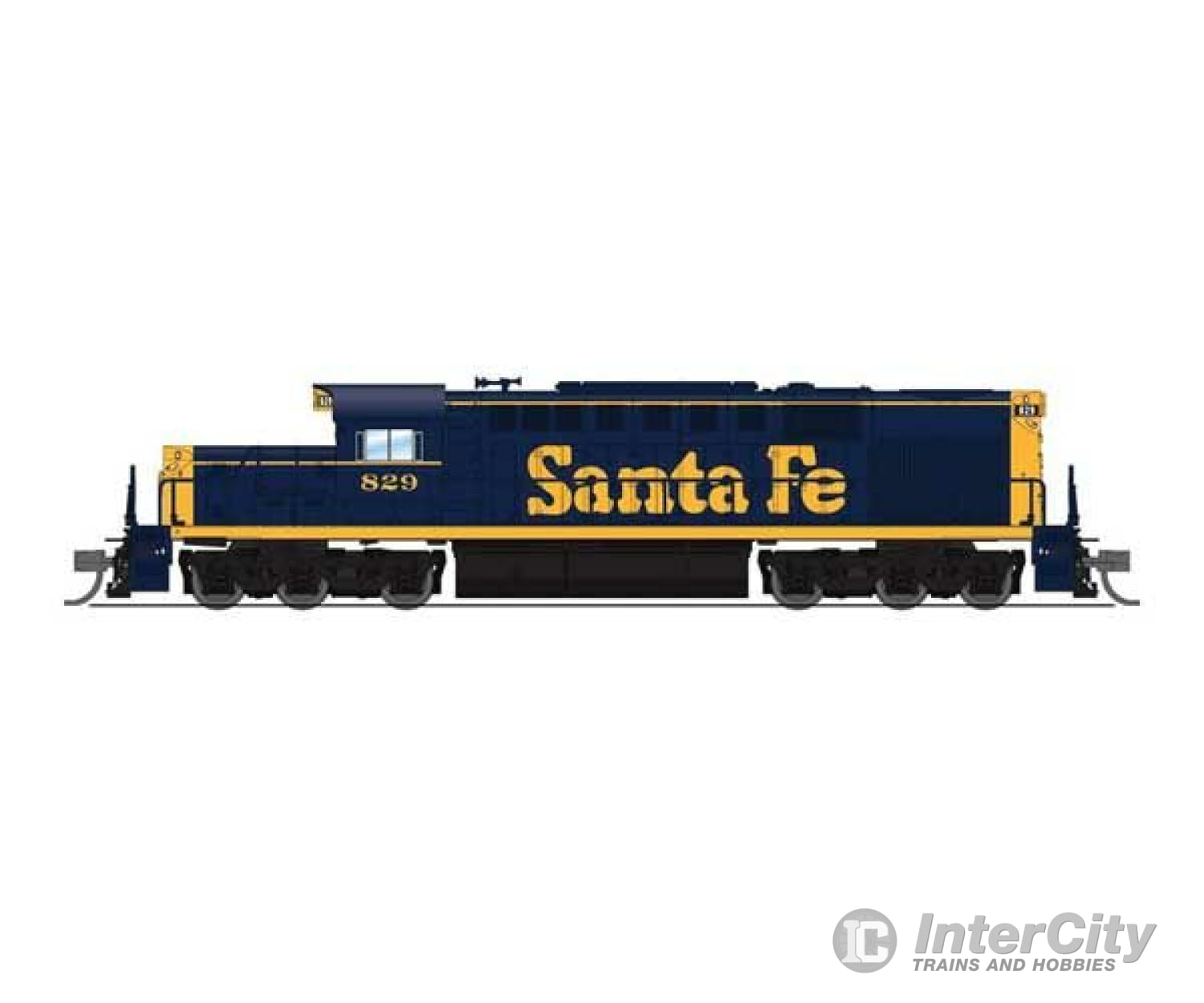 Broadway Limited Imports N 6610 Alco Rsd15 - Sound And Dcc Paragon4(Tm) -- Santa Fe #829 (Blue