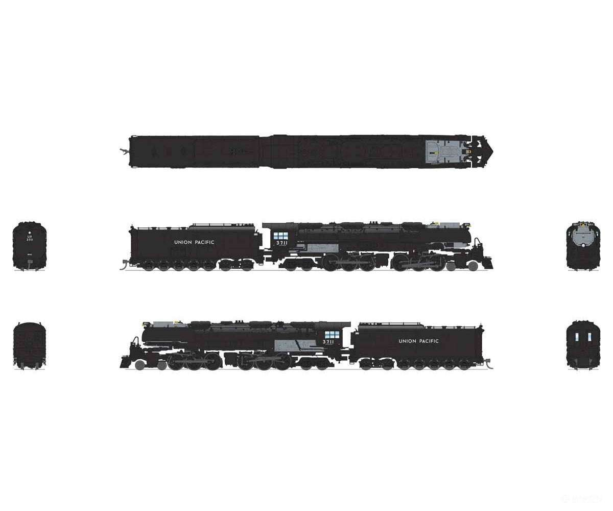 Broadway Limited Imports N 6982 4-6-6-4 Challenger Late Version - Sound DCC and Smoke - Paragon4(TM) - Union Pacific