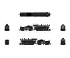 Broadway Limited Imports N 8376 2-8-0 Consolidation - Sound Smoke and DCC Paragon4(TM) - Santa Fe #1978 (black silver)