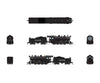 Broadway Limited Imports N 8377 2-8-0 Consolidation - Sound Smoke and DCC Paragon4(TM) - Santa Fe #1983 (black silver)