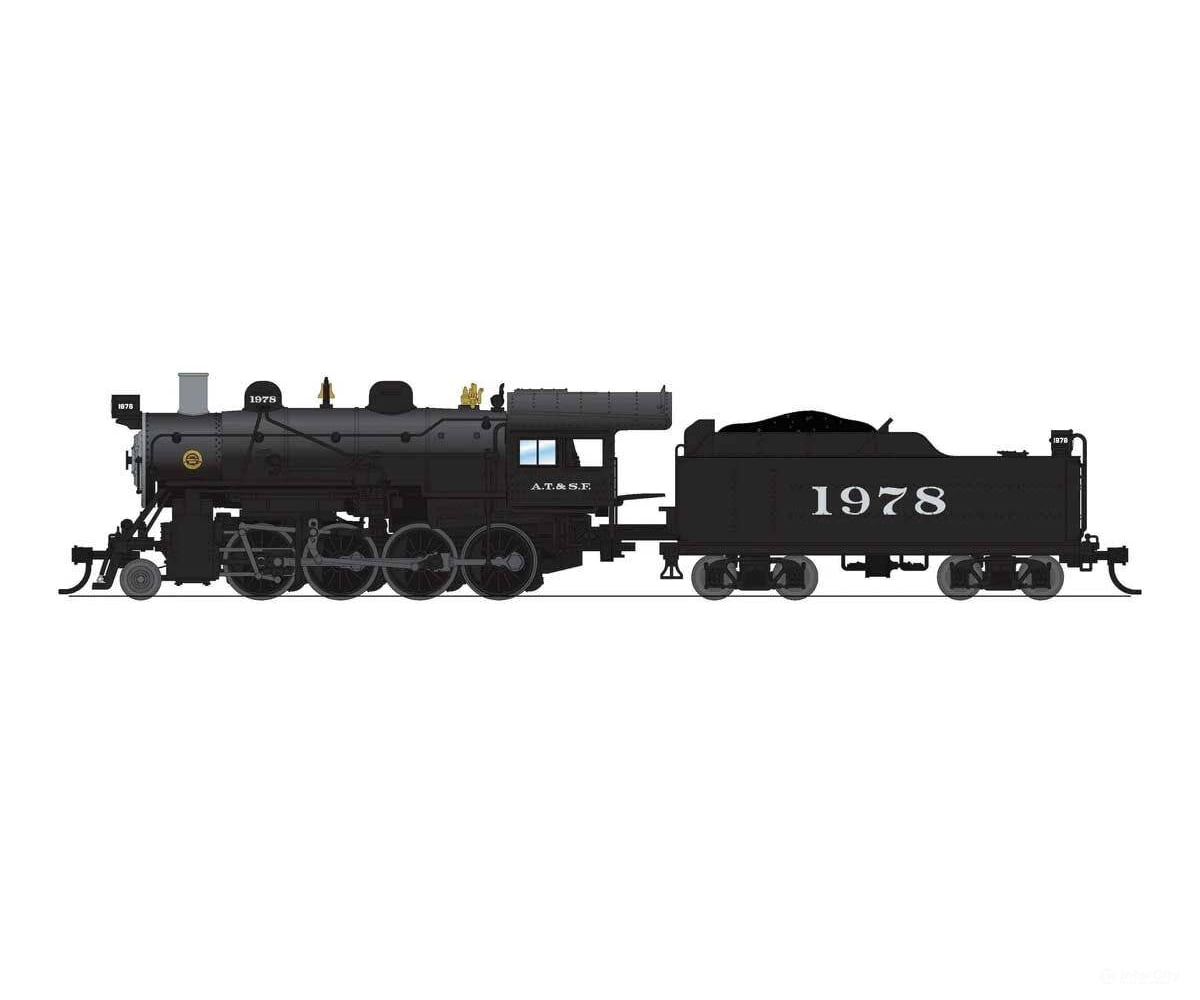 Broadway Limited Imports N 8377 2-8-0 Consolidation - Sound Smoke and DCC Paragon4(TM) - Santa Fe #1983 (black silver)
