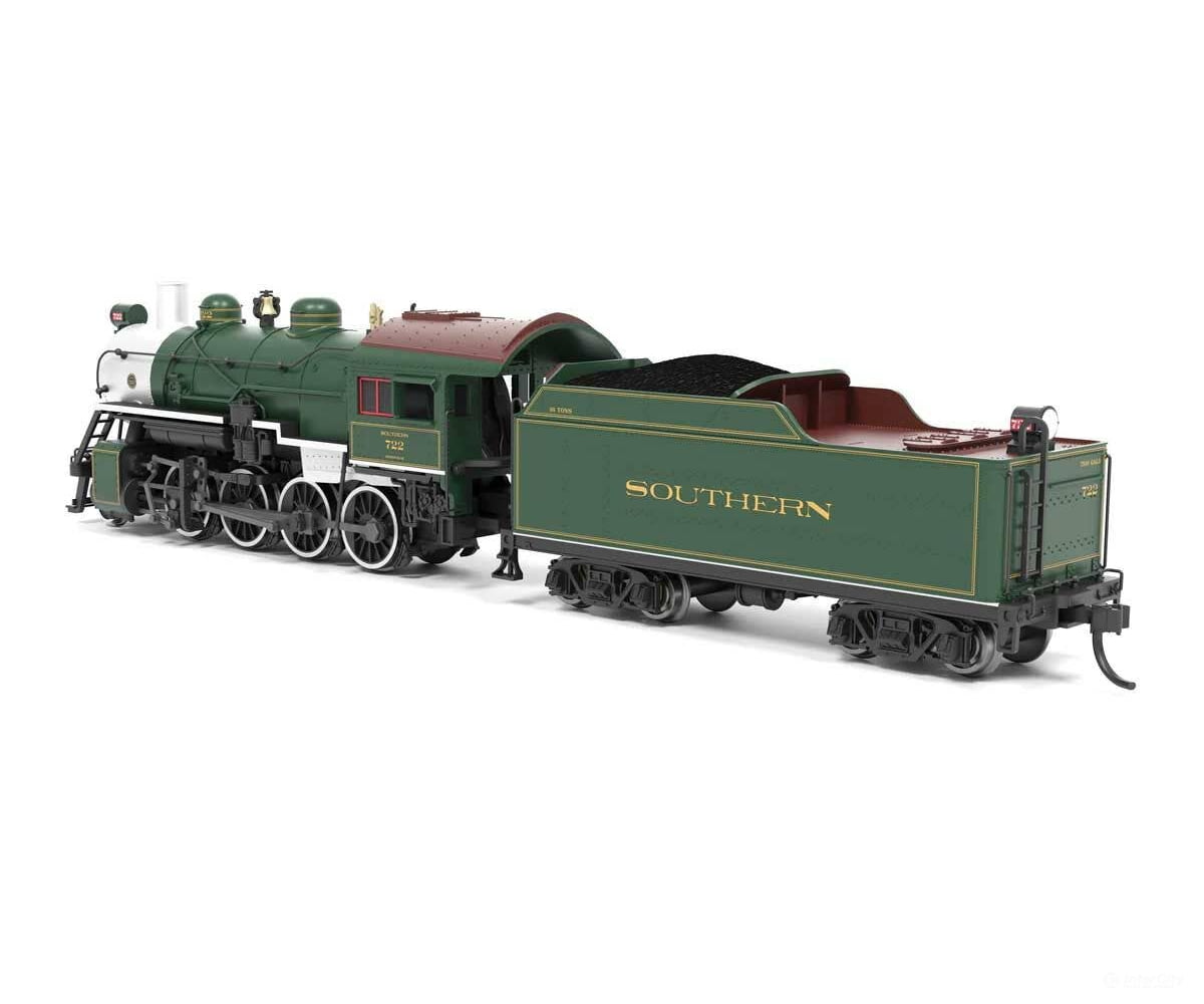 Broadway Limited Imports N 8386 2-8-0 Consolidation - Sound Smoke and DCC Paragon4(TM) - Southern Railway #722 (green