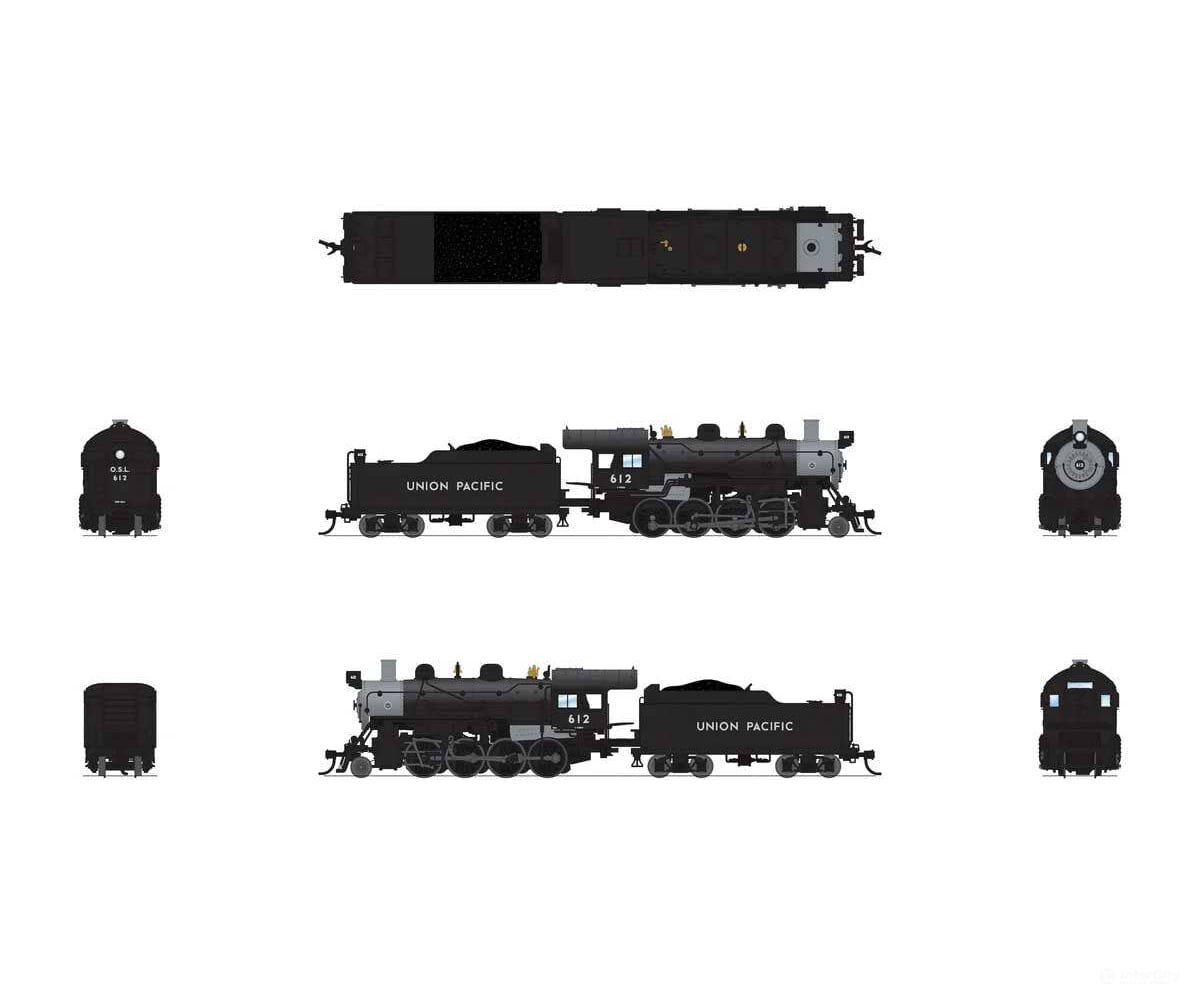 Broadway Limited Imports N 8390 2-8-0 Consolidation - Sound Smoke and DCC Paragon4(TM) - Union Pacific #615 (black