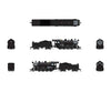Broadway Limited Imports N 8391 2-8-0 Consolidation - Sound Smoke and DCC Paragon4(TM) - Painted Unlettered (black
