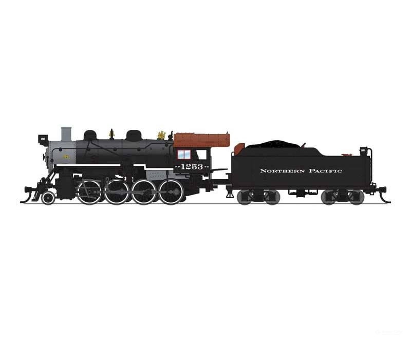 Broadway Limited Imports N 8402 2-8-0 Consolidation - Standard DC - Stealth - Northern Pacific #1253 (black graphite