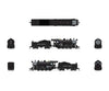 Broadway Limited Imports N 8405 2-8-0 Consolidation - Standard DC - Stealth - Union Pacific #612 (black graphite)