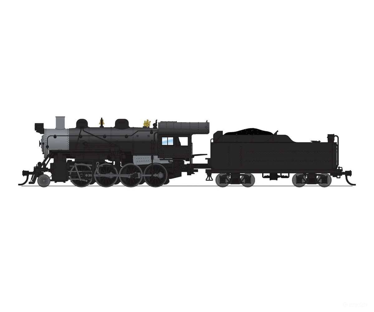 Broadway Limited Imports N 8406 2-8-0 Consolidation - Standard DC - Stealth - Painted Unlettered (black graphite)